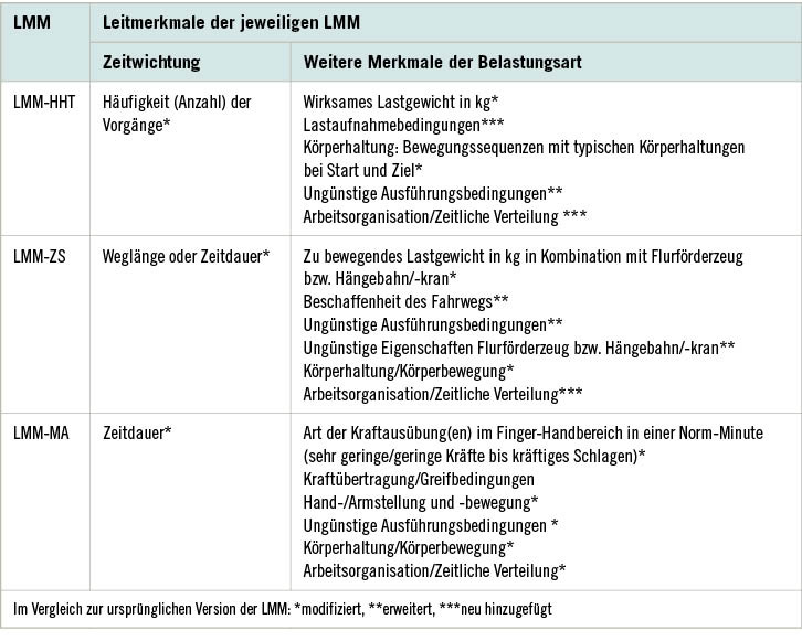 Tabelle 4 :  Leitmerkmale der LMM-HHT, LMM-ZS und LMM-MA