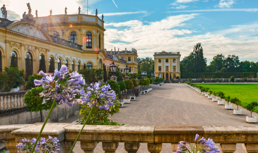 Das Schloss Orangerie gilt als Herzstück der Karlsaue