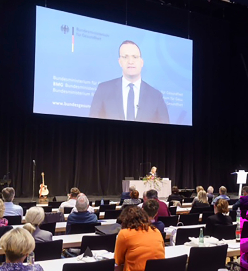 Bundesgesundheitsminister Jens Spahn, MdB, würdigt die Leistung der Betriebsärztinnen und Betriebsärzte in seinem Grußwort