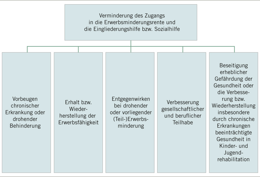 Abb. 1:  Förderziele des Bundesprogramms rehapro