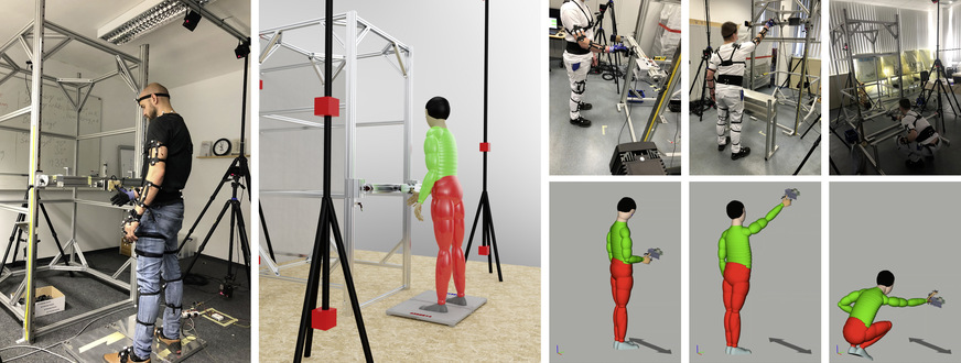 Abb. 3:  Aufbau des Messstands im Projekt SimKra (eigene Darstellung)