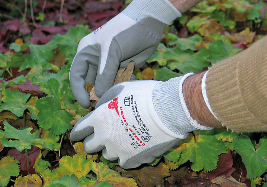 Während ihrer Arbeit kommen die meisten Betroffenen mit Wasser, Erden oder anderen Substraten sowie mit Pflanzen in Kontakt. Die Versicherten lernen im Rahmen des Hautarztverfahrens, welche Handschuhe sie bei den verschiedenen Tätigkeiten am besten schützen