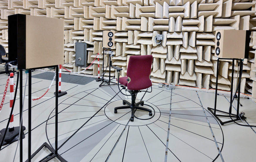 Abb. 2:  Messaufbau für die Bestimmung der passiven Schalldämmung (REAT: real-ear attenuation at threshold) nach DIN EN ISO 4869-1:2019