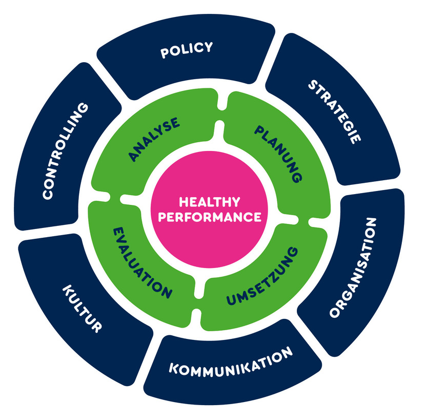 Abb. 2:  Management-Framework für betriebliche Gesundheit (© Integion GmbH)