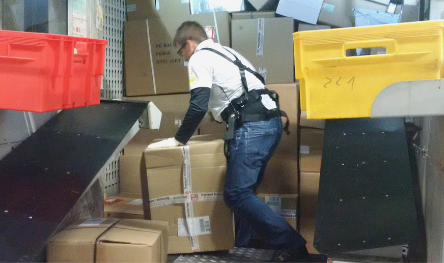 Beispiel: Exoskelett zur Unterstützung der Rumpfaufrichtung nach Vorbeuge. Wirksamkeit limitiert bei überwiegendem Teil der alltäglichen Bewegungsmuster