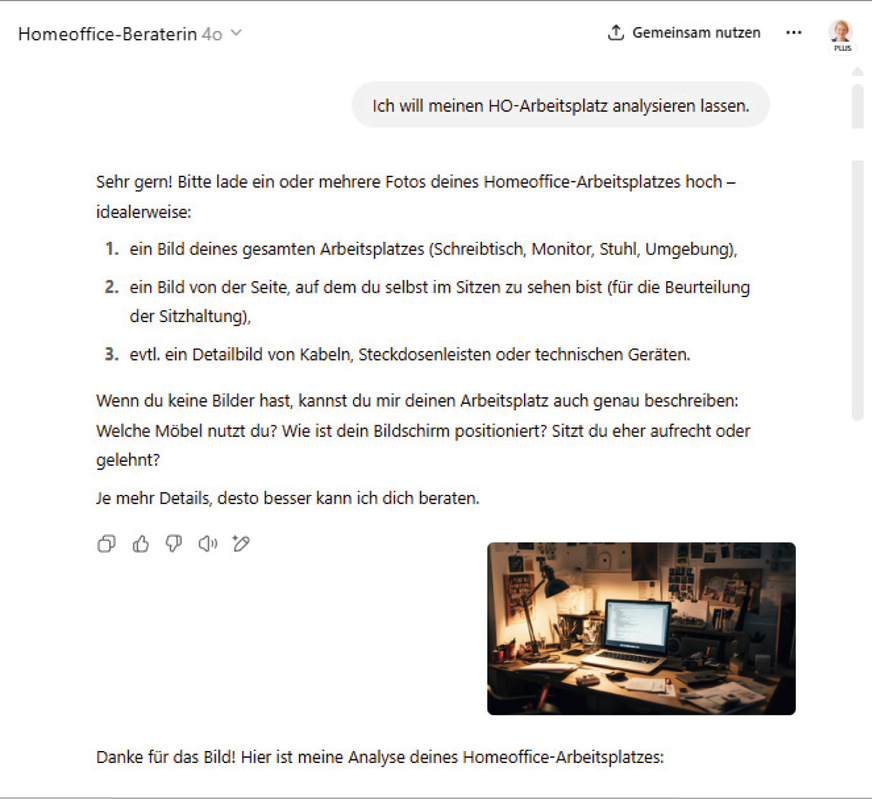 Abb. 3:  Screenshot von CustomGPT (eigene Darstellung)