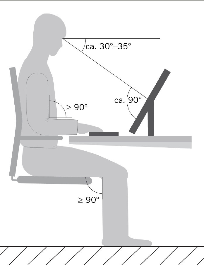 Abb. 1:  Referenzsitzhaltung
