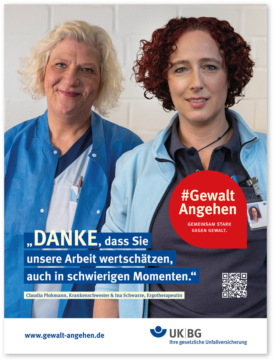 Abb.&nbsp;2:  DIe Kamapgne der DGUV gegen Gewalt