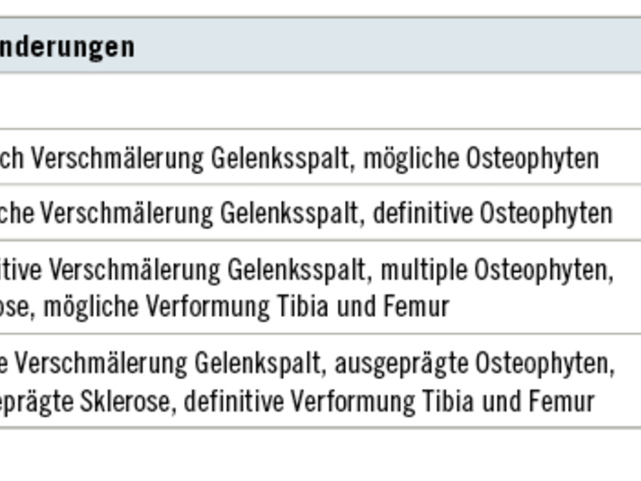 Radiologie Der Gonarthrose Konventionelle Rontgendiagnostik Und Schnittbildgebung Asu