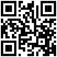 Schwarzer und weißer QR-Code auf weißem Hintergrund.