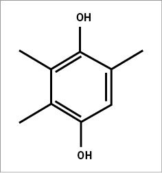 
 Abb. 1: 
 Strukturformel von Trimethylhydrochinon



