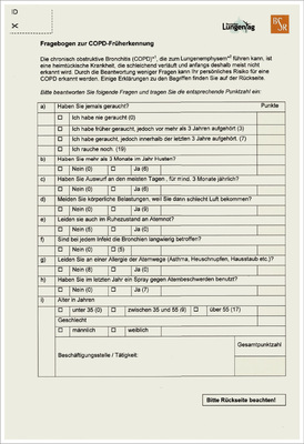 <p>
<span class="GVSpitzmarke"> Abb. 1: </span>
 COPD-Fragebogen der BSR-Gesundheitsaktion, Seite 1
</p>

<p class="GVBildunterschriftEnglisch">
</p>