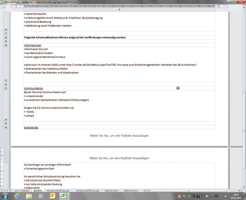 <p>
<span class="GVSpitzmarke"> Abb. 2: </span>
 Automatisch erstellte, auszudruckende bzw. abzuspeichernde Gefährdungsbeurteilung
</p>