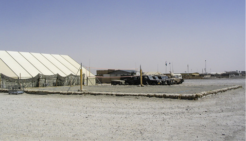 
 Abb. 2 
 Belastung deutscher Soldaten/Beschäftigte im Lager CAMP MARMAL, Masar-E-Sharif, Afghanistan u. a. durch Staub
