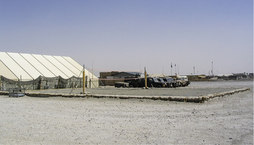 <p>
<span class="GVSpitzmarke"> Abb. 2 </span>
 Belastung deutscher Soldaten/Beschäftigte im Lager CAMP MARMAL, Masar-E-Sharif, Afghanistan u. a. durch Staub
</p>