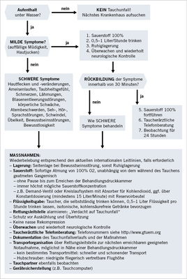 
 Abb. 2: 
 Flussdiagramm „Erste Hilfe bei Tauchunfällen“
