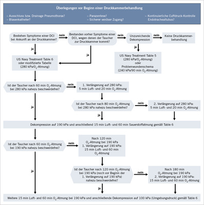 <p>
<span class="GVSpitzmarke"> Abb. 3: </span>
 Flussdiagramm „Erste Druckkammerbehandlung bei Tauchunfällen“
</p>