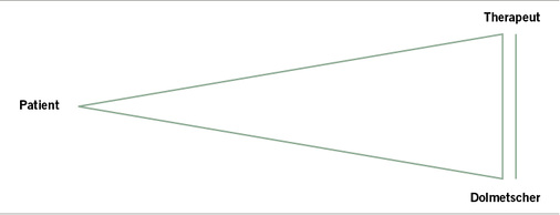 
 Abb. 3: 
 Schematische Darstellung der Beziehungskonfiguration aus Fallvignette III
