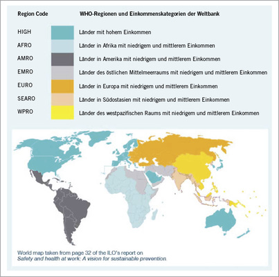
 Abb. 3: 
 Weltregionen nach WHO-Einteilung




