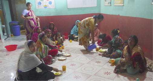 



 Abb. 3: 
 Community Based Center – Ernährungsprogramm
