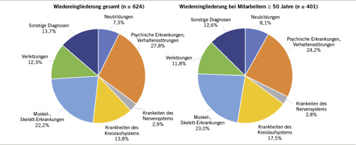 
 Abb. 3: 
 Diagnoseverteilung bei Wiedereingliederung 2017
