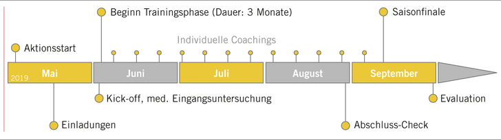  Abb. 1:    Zeitlicher Ablauf des Pilotprojekts (eigene Darstellung)