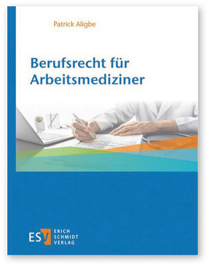 Patrick Aligbe LL.M. 
 
 Berufsrecht für Arbeits­mediziner
 
 1. Aufl., Erich Schmidt Verlag, Berlin, 2025.
 
 ISBN: 978-3-503-21224-8 (Hardcover)
 
 ISBN: 978-3-503-21225-5 (eBook)
 
 Preis: 49,90 €