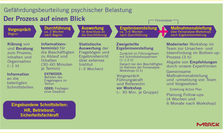 Abb. 1:     Darstellung des Gesamtprozesses der GBU PsyBel bei Merck (Quelle: Merck)