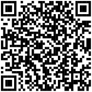 Schwarzer und weißer QR-Code auf weißem Hintergrund.