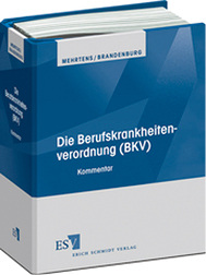 <p>
G. Mehrtens und S. Brandenburg
</p>

<p>
Berufskrankheiten-verordnung (BKV)
</p>

<p>
Lfg. 2/2013, Erich Schmitt Verlag
</p>

<p>
ISBN 978-3-503-01497-2, Preis Grundwerk mit Fortsetzungsbezug: € 78,–
</p>