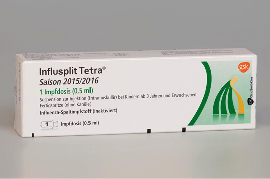<p>
Influsplit Tetra
<sup>® für die Saison 2015/2016</sup>
</p>