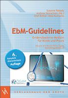
S. Rabady, A. Sönnichsen (Hrsg.)



EbM-Guidelines – Evidenzbasierte Medizin für Klinik und Praxis



1630 Seiten, 6. Aufl., Deutscher Ärzte-Verlag, Köln, 2015.



ISBN 978-3-7691-1309-9



Preis: € 119,99
