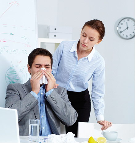 



Eine betriebliche Grippeimpfung schützt die Beschäftig-ten und reduziert die Ansteckungsgefahr
