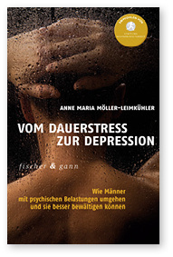 <p>
Anna Maria Möller-Leimkühler
</p>

<p>
<b>Vom Dauerstress zur Depression</b>
</p>

<p>
<b>Wie Männer mit psychischen Belastungen umgehen und sie besser bewältigen können</b>
</p>

<p>
Hardcover, 282 Seiten, Verlag Fischer und Gann, Munderfing, Österreich, 2016.
</p>

<p>
ISBN 978-3-903072-33-6
</p>

<p>
Preis: € 22,99
</p>
