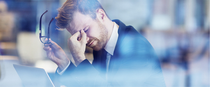 
Termin- und Leistungsdruck, Multitasking, Unterbrechungen bei der Arbeit oder Konfrontation mit neuen Aufgaben tragen zur steigenden psychischen Belastung der Mitarbeiter bei



