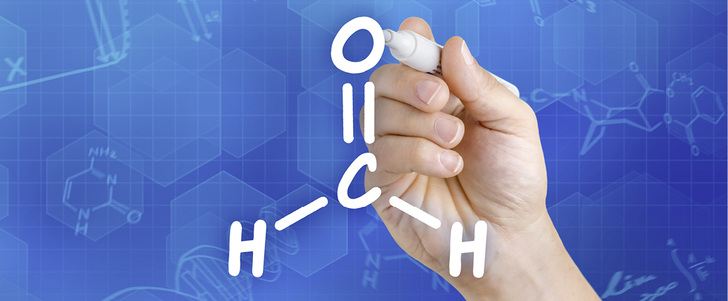 
Das leicht flüchtige und gut wasserlösliche Formaldehyd wurde rückblickend kritisch diskutiert und für den Menschen als gefährlich eingestuft



