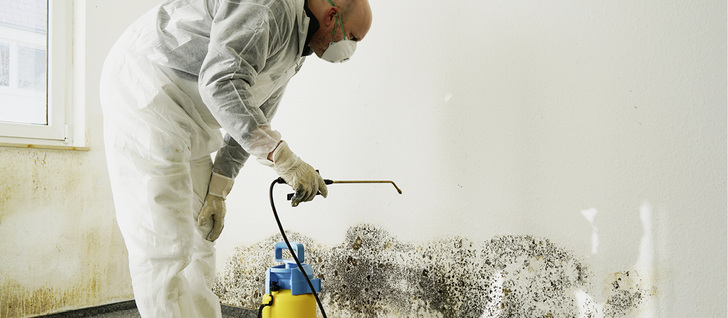 
Beschäftigte in den Bereichen baulicher Schimmelsanierung, Recycling, Tierzucht etc. sind oft hohen Bioaerosolbelastungen ausgesetzt 



