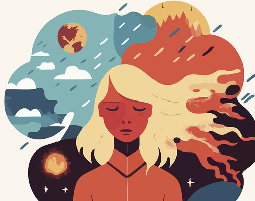 Das Wissen um die voranschreitende Klima­krise bedeutet für viele Menschen eine mentale Belastung