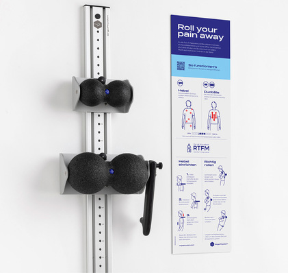 Abb. 1:    „TensionTerminator“ zur Selbstbehandlung von Myogelosen 
 Fig. 2: „TensionTerminator“ for self-treatment of myogelosis