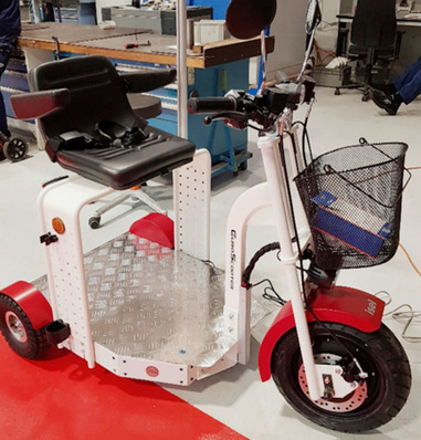 Abb. 1:    E-Scooter, um längere Wegstrecken im Werk sicher zurücklegen zu können