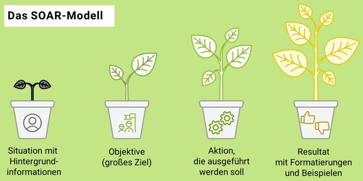 Abb. 1:    Prompt-Aufbau: das SOAR-Modell