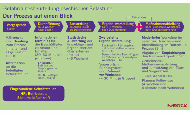 Abb. 1:     Darstellung des Gesamtprozesses der GBU PsyBel bei Merck (Quelle: Merck)
