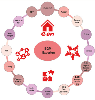 Abb. 1:    BGM-Experten-Netzwerk (national). Quelle: E.ON